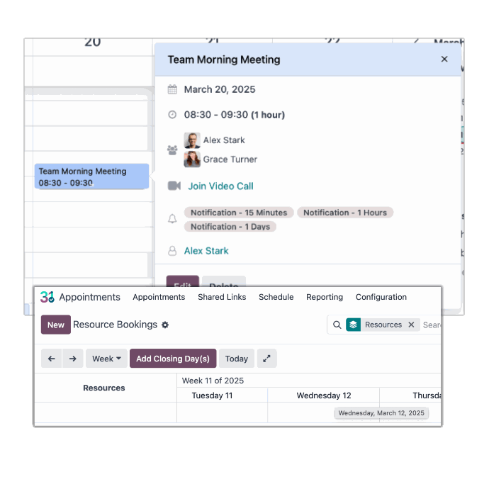 optimize salon resources scheduling 